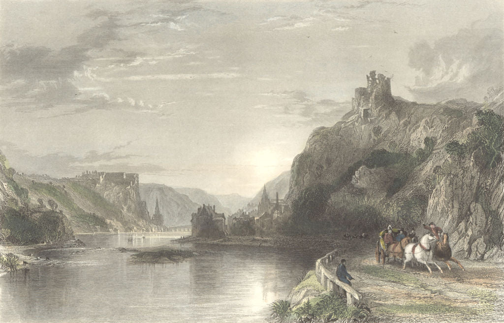 FRANCE. Tower of Creve-Coeur, Meuse. Belgium-Rhine 1840 old antique print